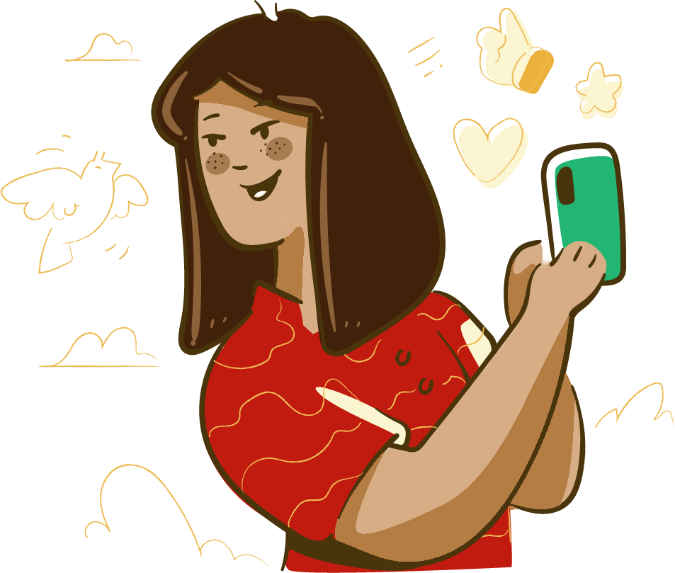 Woman on phone